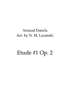 Six Etudes, Op.2: No.1, for viola by Arnaud Dancla