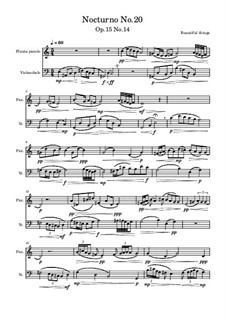 Nocturno No.20, Op.15 No.14: Nocturno No.20 by Beautiful things Martínez