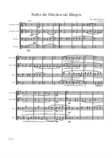Süsser die Glocken nie klingen: For wind quartet, Op.2 by folklore