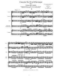 Concerto No.10 in B Flat Major: Concerto No.10 in B Flat Major by Томазо Альбинони