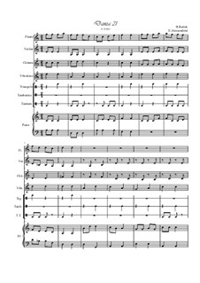 Fragments: Danza 21, for easy ensamble by Бела Барток