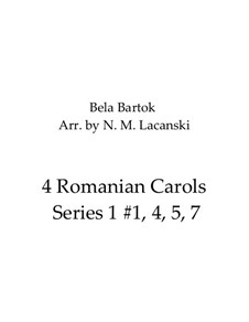 Romanian Christmas Carols, Sz.57: Series 1 Nos.1, 4, 5, 7 by Бела Барток