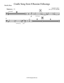 Восемь русских народных песен для оркестра, Op.58: Cradle Song, for string orchestra by Анатолий Лядов