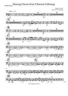 Восемь русских народных песен для оркестра, Op.58: Dancing Chorus, for string orchestra by Анатолий Лядов