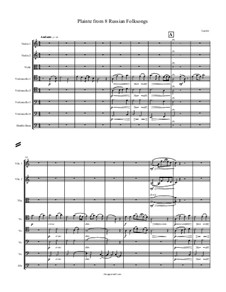 Восемь русских народных песен для оркестра, Op.58: Plainte, for string orchestra by Анатолий Лядов