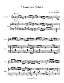 Ветерок из Алабамы: For xylophone and piano by Скотт Джоплин