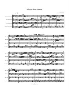 Ветерок из Алабамы: For quartet saxophones by Скотт Джоплин