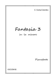 Fantasia 3 in La  minore, 3C.EM 65: Fantasia 3 in La  minore by Carlo Corba Colombo