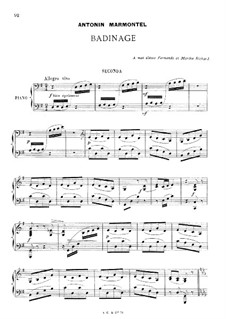 Badinage for Piano Four Hands: Badinage for Piano Four Hands by Антуан-Франсуа Мармонтель
