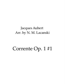 Corrente. Movement II: For violin and double bass by Жак Обер