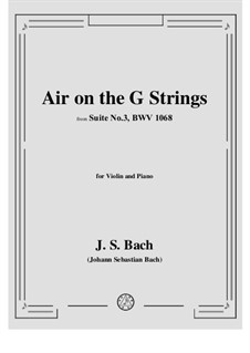 Ария: Версия для скрипки и фортепиано by Иоганн Себастьян Бах