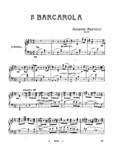 Баркарола No.1, Op.20: Баркарола No.1 by Джузеппе Мартуччи