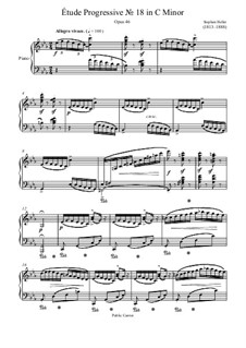 Тридцать прогрессивных этюдов, Op.46: Etude No.18 by Стефан Геллер