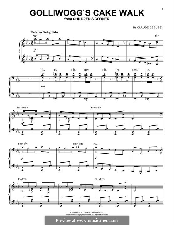 No.6 Кукольный Кэк-уок: Для фортепиано (jazz version) by Клод Дебюсси