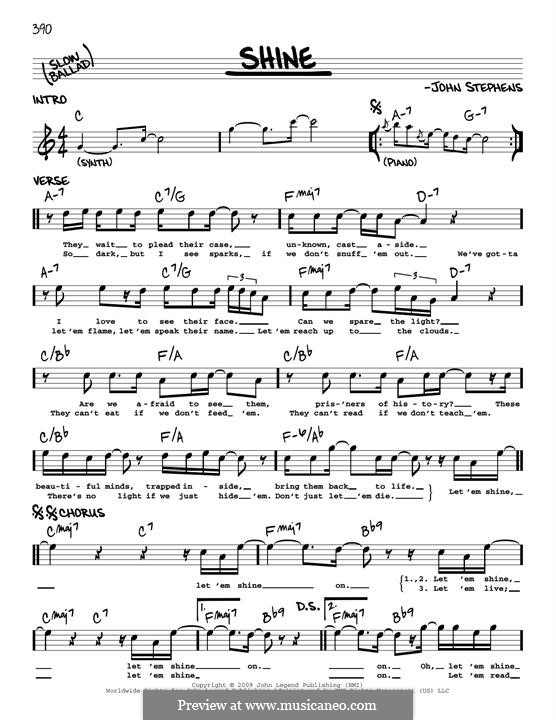 Shine (John Legend): Мелодия by John Stephens