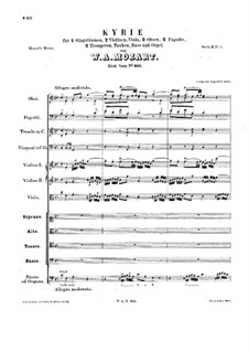 Кирие до мажор, K.323: Кирие до мажор by Вольфганг Амадей Моцарт