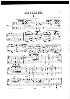 Интермеццо для фортепиано, Op.94: Интермеццо No.1 ми минор by Ханс Хубер