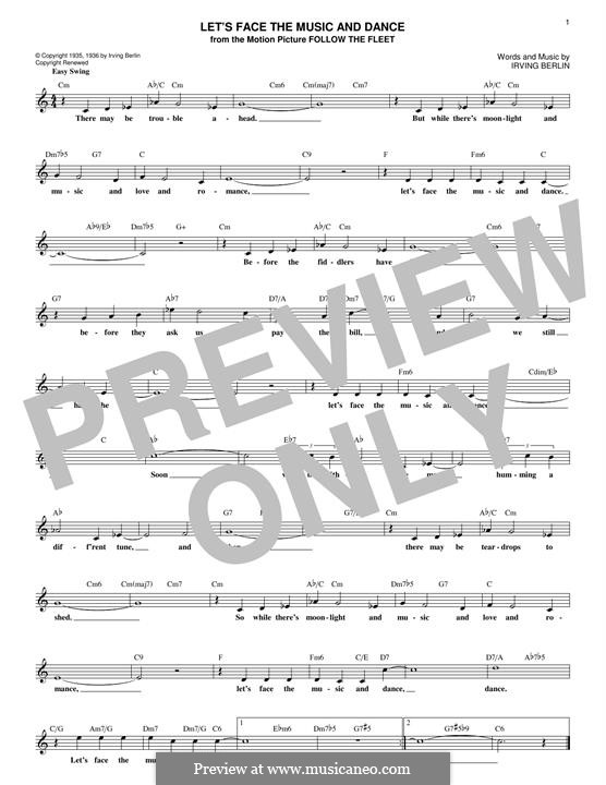 И. Берлин: Let's Face the Music and Dance ноты на MusicaNeo