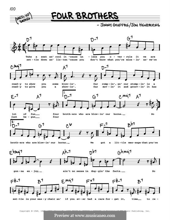 Four Brothers: High Voice by Jimmy Giuffre