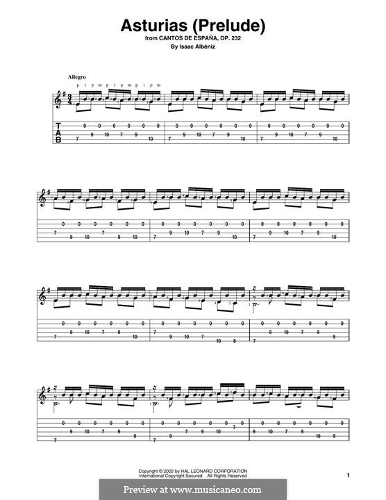 No.5 Легенда: Для гитары by Исаак Альбенис