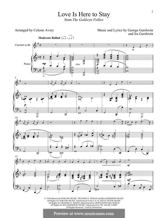 Instrumental version: Для кларнета и фортепиано by Джордж Гершвин