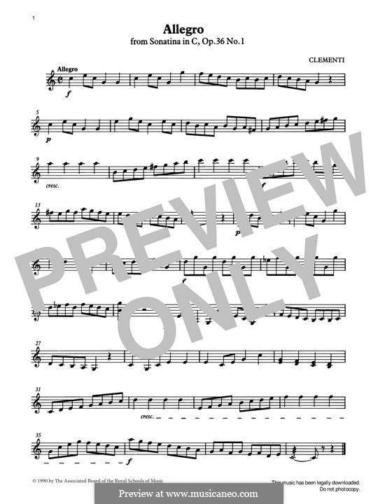 Сонатина No.1: Movement I, for percussion by Муцио Клементи