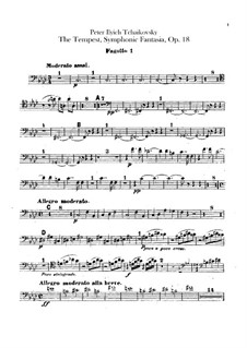 Буря, TH 44 Op.18: Партии фаготов by Петр Чайковский