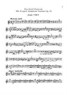 Буря, TH 44 Op.18: Партии валторн by Петр Чайковский