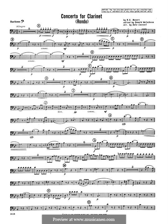 Movement 3: Baritone B.C. part by Вольфганг Амадей Моцарт