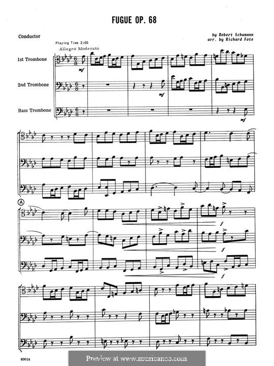 No.40 Маленькая фуга: Fugue - Full Score by Роберт Шуман