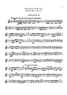 Славянский марш, TH 45 Op.31: Партии корнетов by Петр Чайковский