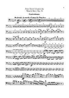 Славянский марш, TH 45 Op.31: Партия контрабаса by Петр Чайковский