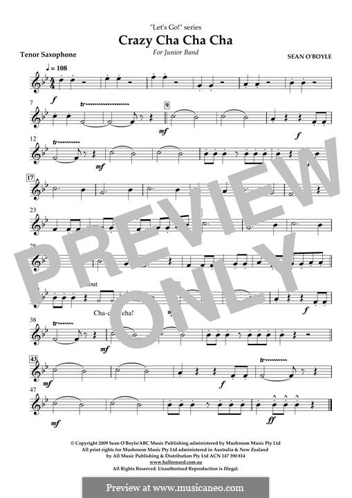 Crazy Cha Cha Cha: Tenor Saxophone part by Sean O'Boyle
