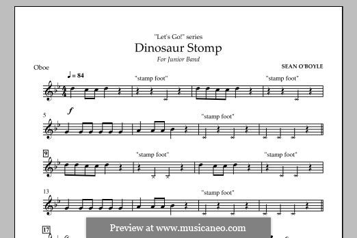 Dinosaur Stomp: Партия гобоя by Sean O'Boyle