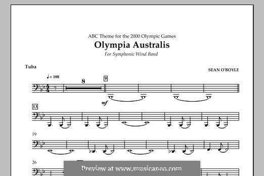 Olympia Australis (Symphonic Wind Band): Партия тубы by Sean O'Boyle