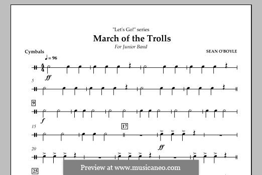 March of the Trolls: Cymbals part by Sean O'Boyle