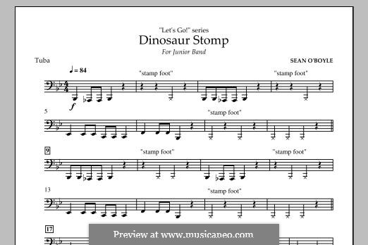 Dinosaur Stomp: Партия тубы by Sean O'Boyle