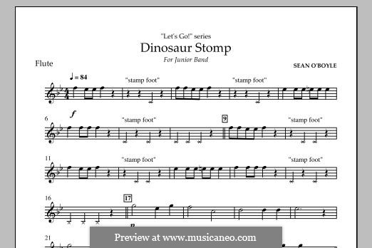 Dinosaur Stomp: Партия флейты by Sean O'Boyle