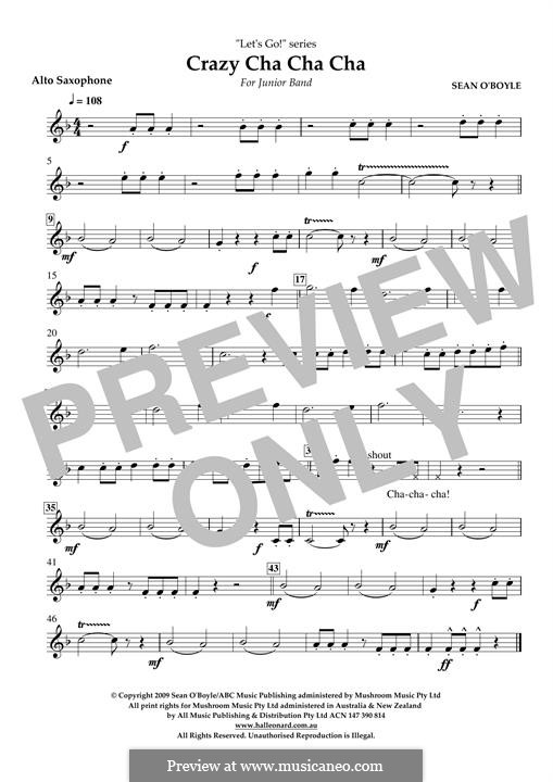 Crazy Cha Cha Cha: Alto Saxophone part by Sean O'Boyle