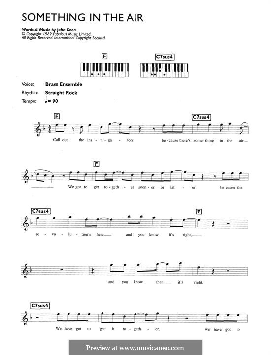Something in the Air (Thunderclap Newman): Для фортепиано by John Keen