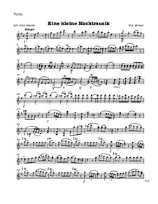 Аллегро: For violin and bouble bass – violin part by Вольфганг Амадей Моцарт