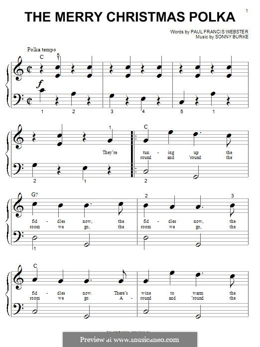 The Merry Christmas Polka: Для фортепиано by Sonny Burke
