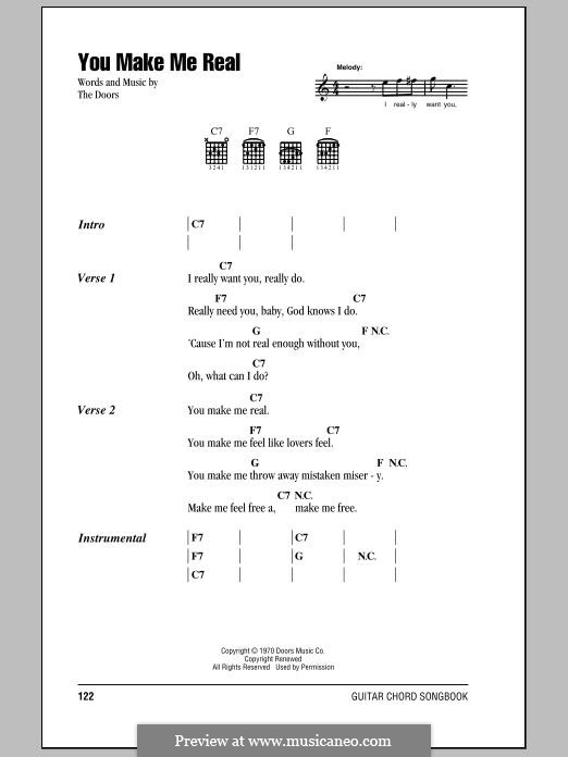 The Doors You Make Me Real ноты на MusicaNeo