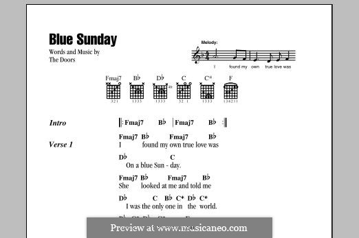Blue Sunday: Blue Sunday by The Doors