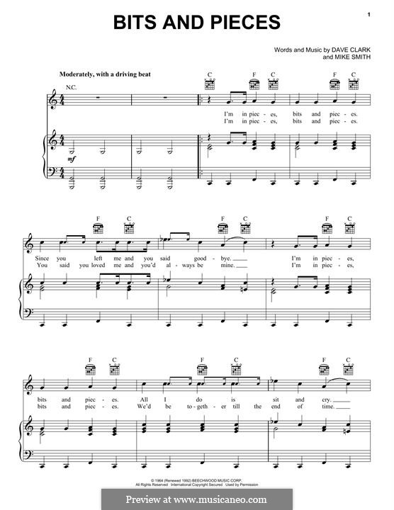 Bits and Pieces: Для голоса и фортепиано (или гитары) by Dave Clark, Larry Michael  Smith