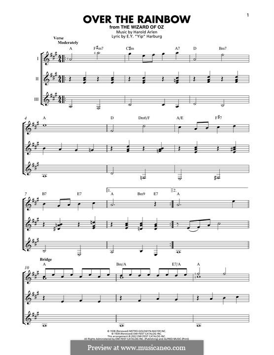 Instrumental version: Для гитары by Harold Arlen