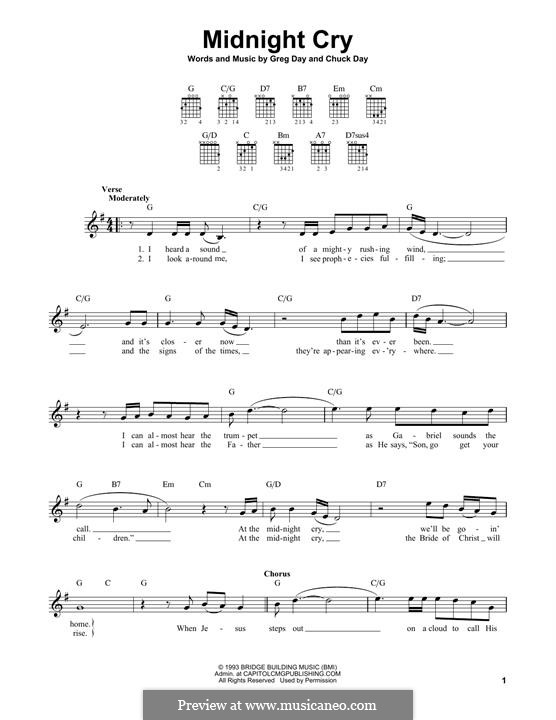 Midnight Cry: Для гитары by Chuck Day