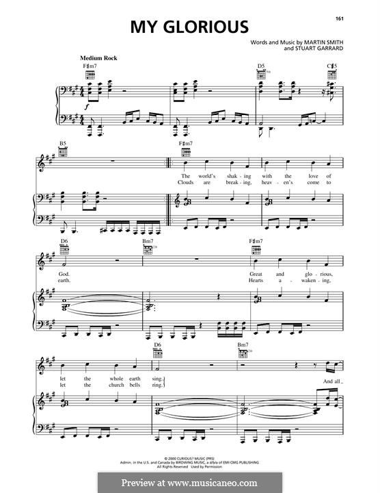 My Glorious (Delirious?): Для голоса и фортепиано (или гитары) by Stuart Garrard, Martin Smith
