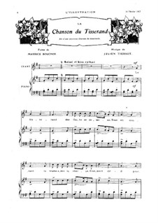 La chanson du tisserand: La chanson du tisserand by Julien Tiersot