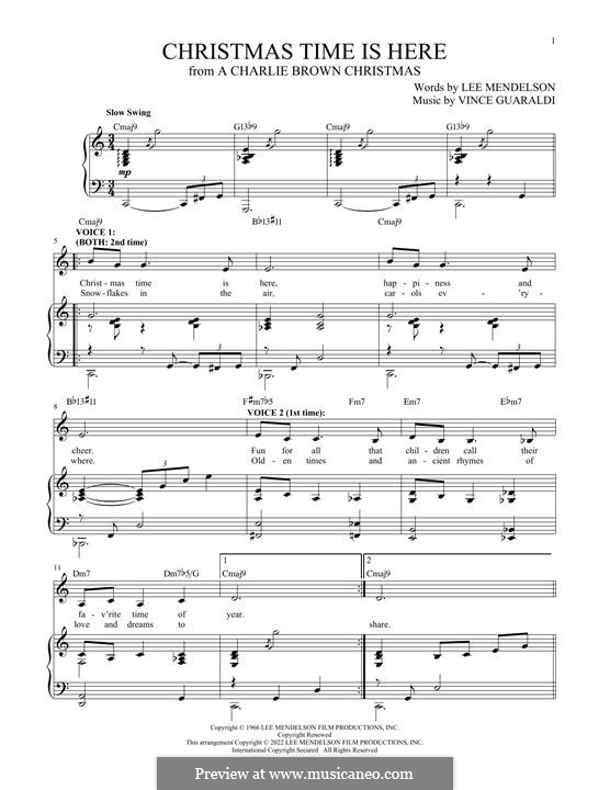 Piano-vocal version: Для голоса и фортепиано by Vince Guaraldi